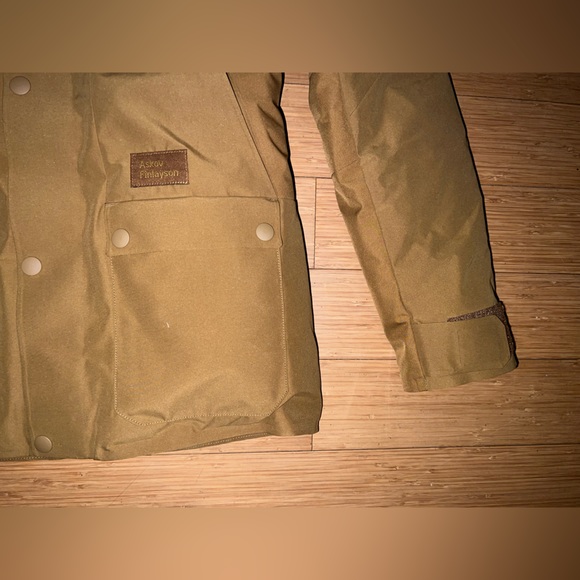 Askov Finlayson Winter Parka Womens XS Bear Brown Featherless Puffer Jacket - Picture 3 of 10